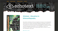 Desktop Screenshot of echotext.info